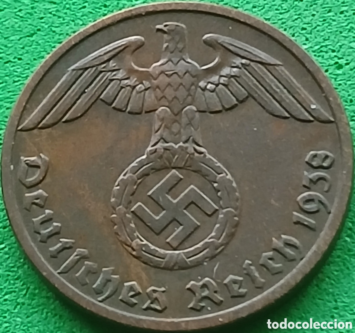 Monedas antiguas de Europa: Alemania Tercer Reich 1 reichspfennig 1938 A km#89