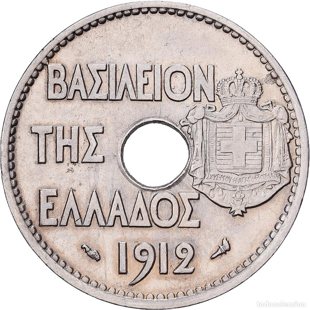 Monedas antiguas de Europa: [#1224558] Grecia, George I, 20 Lepta, 1912, N&iacute;quel, MBC, KM:64
