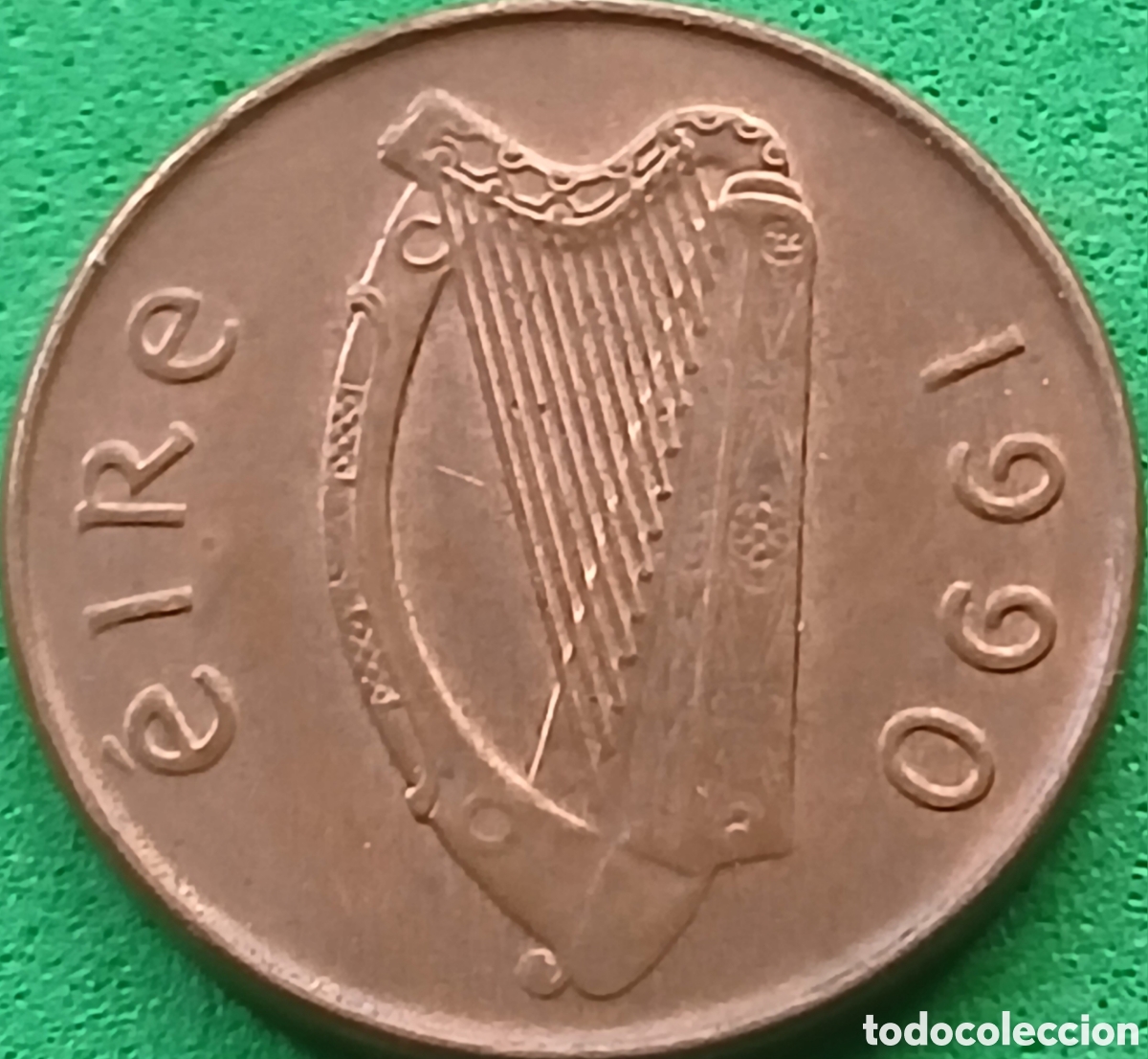 Monedas antiguas de Europa: Irlanda 1 penique 1990 km#20a