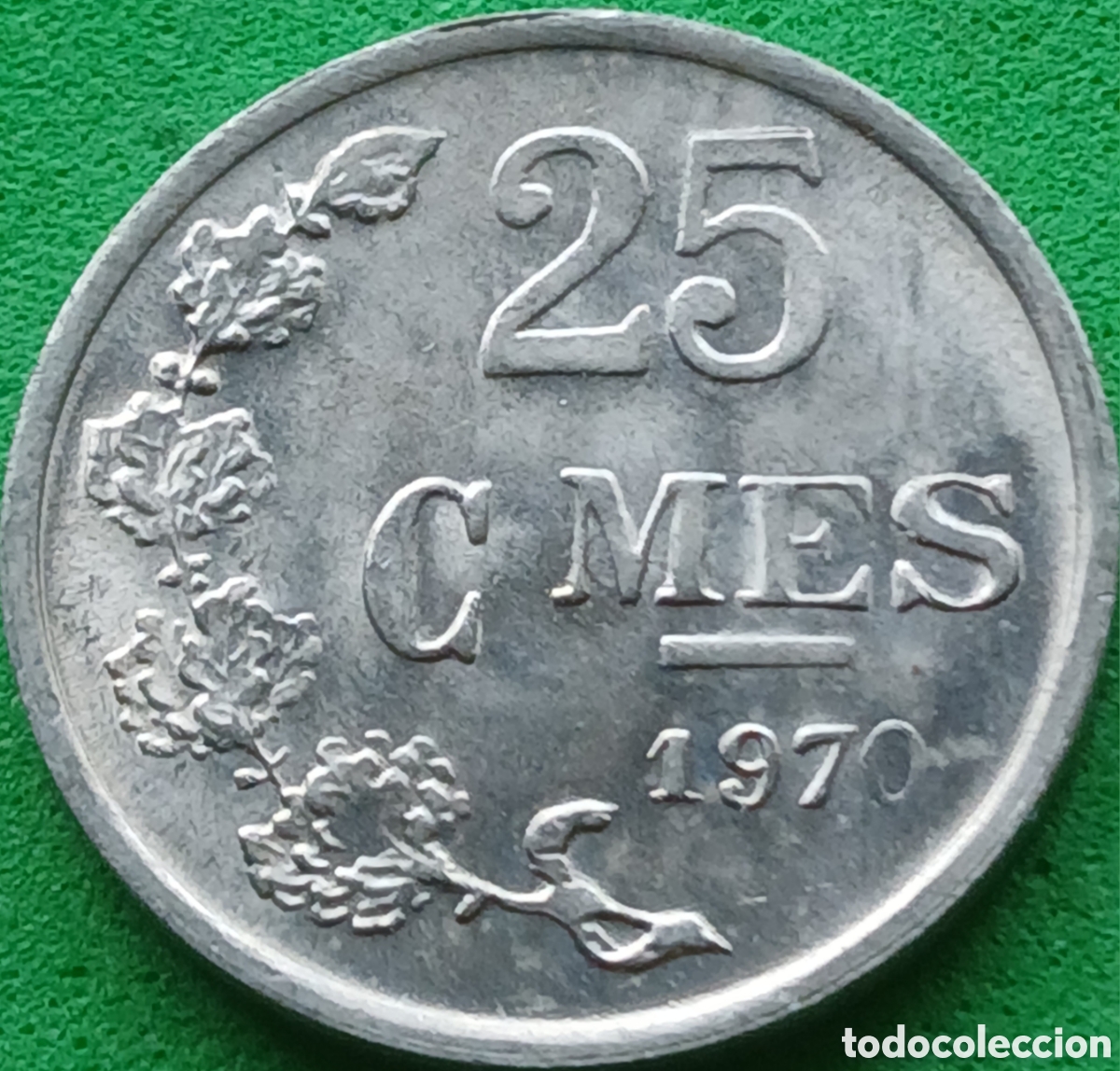 Monedas antiguas de Europa: Luxemburgo 25 c&eacute;ntimos 1970 km#45a