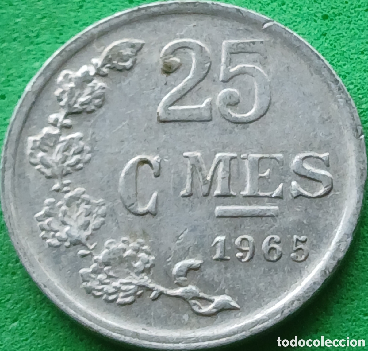 Monedas antiguas de Europa: Luxemburgo 25 c&eacute;ntimos 1965 km#45a
