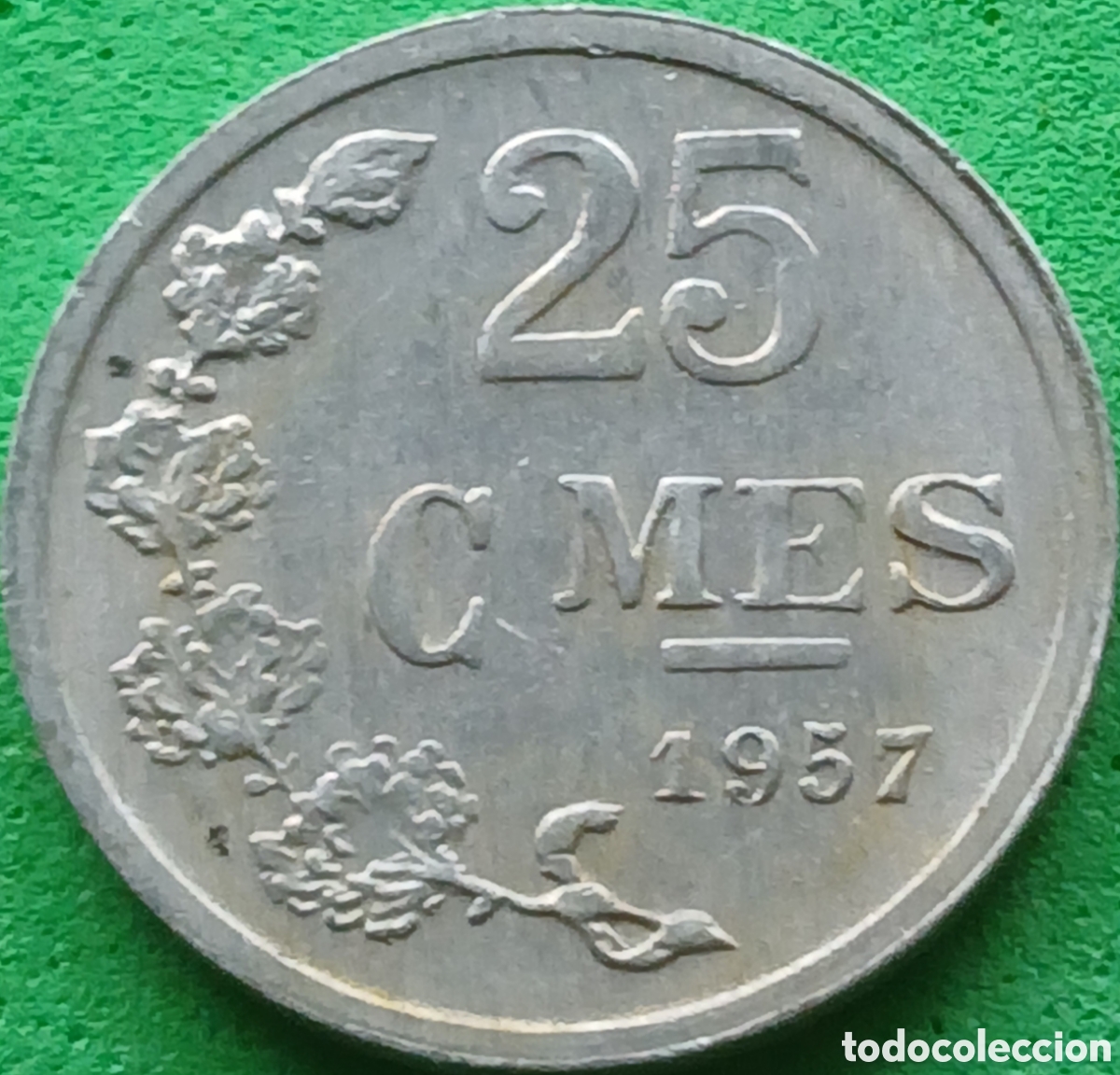 Monedas antiguas de Europa: Luxemburgo 25 c&eacute;ntimos 1957 km#45a
