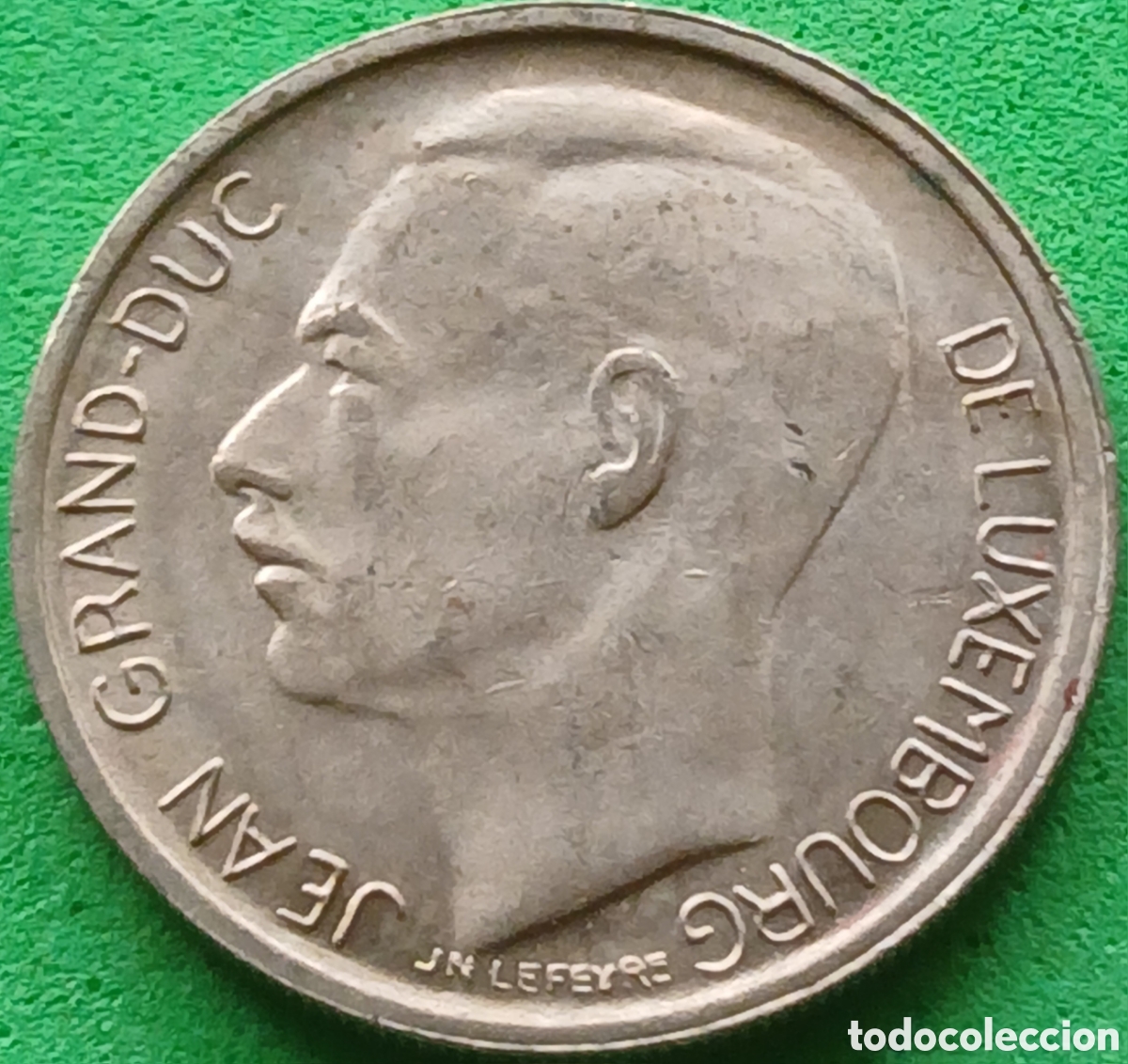 Monedas antiguas de Europa: Luxemburgo 1 franco 1968 km#55
