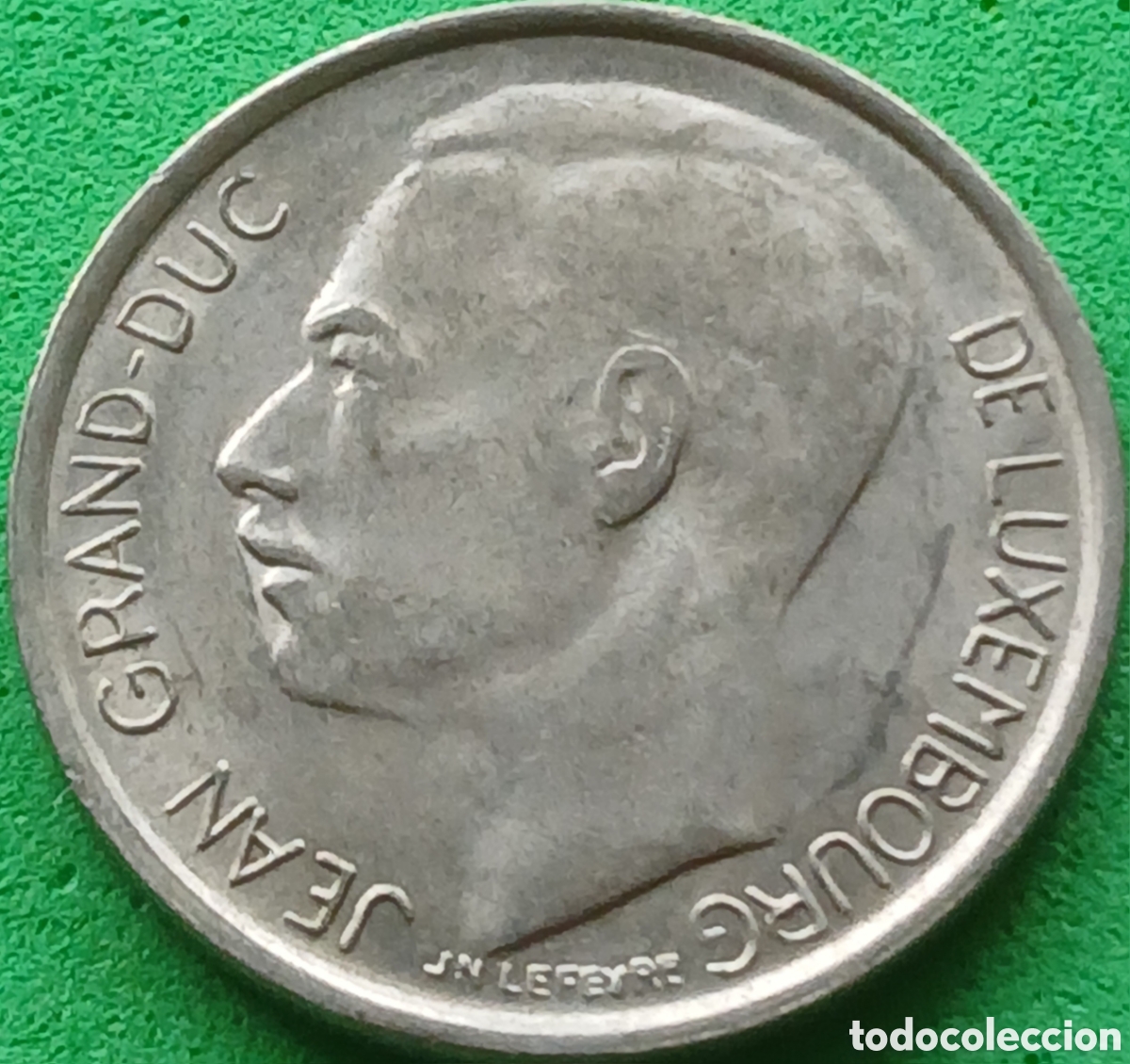 Monedas antiguas de Europa: Luxemburgo 1 franco 1965 km#55