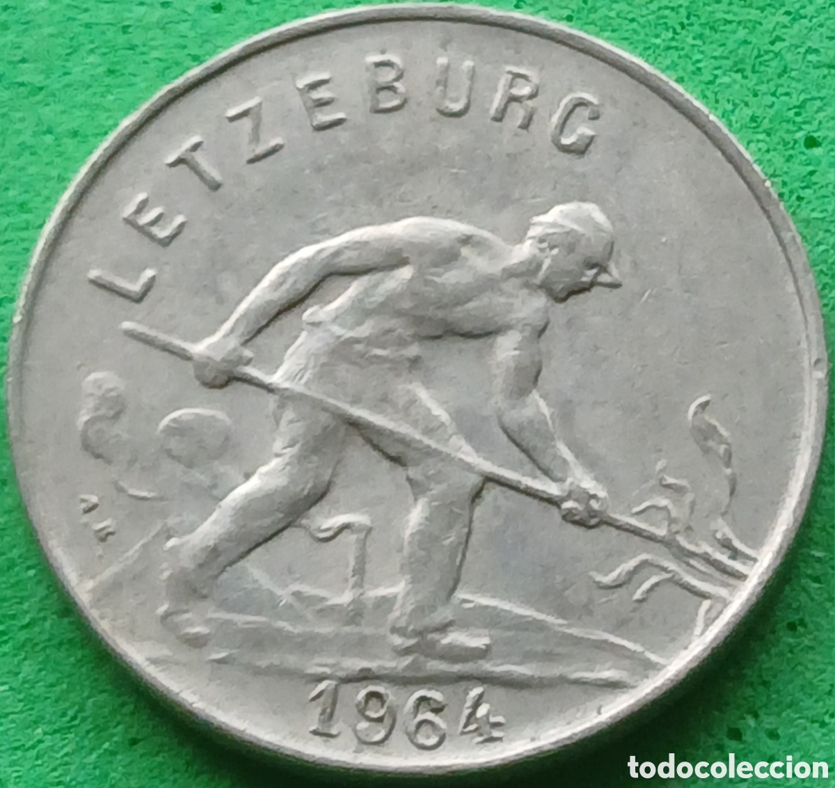 Monedas antiguas de Europa: Luxemburgo 1 franco 1964 km#46.2