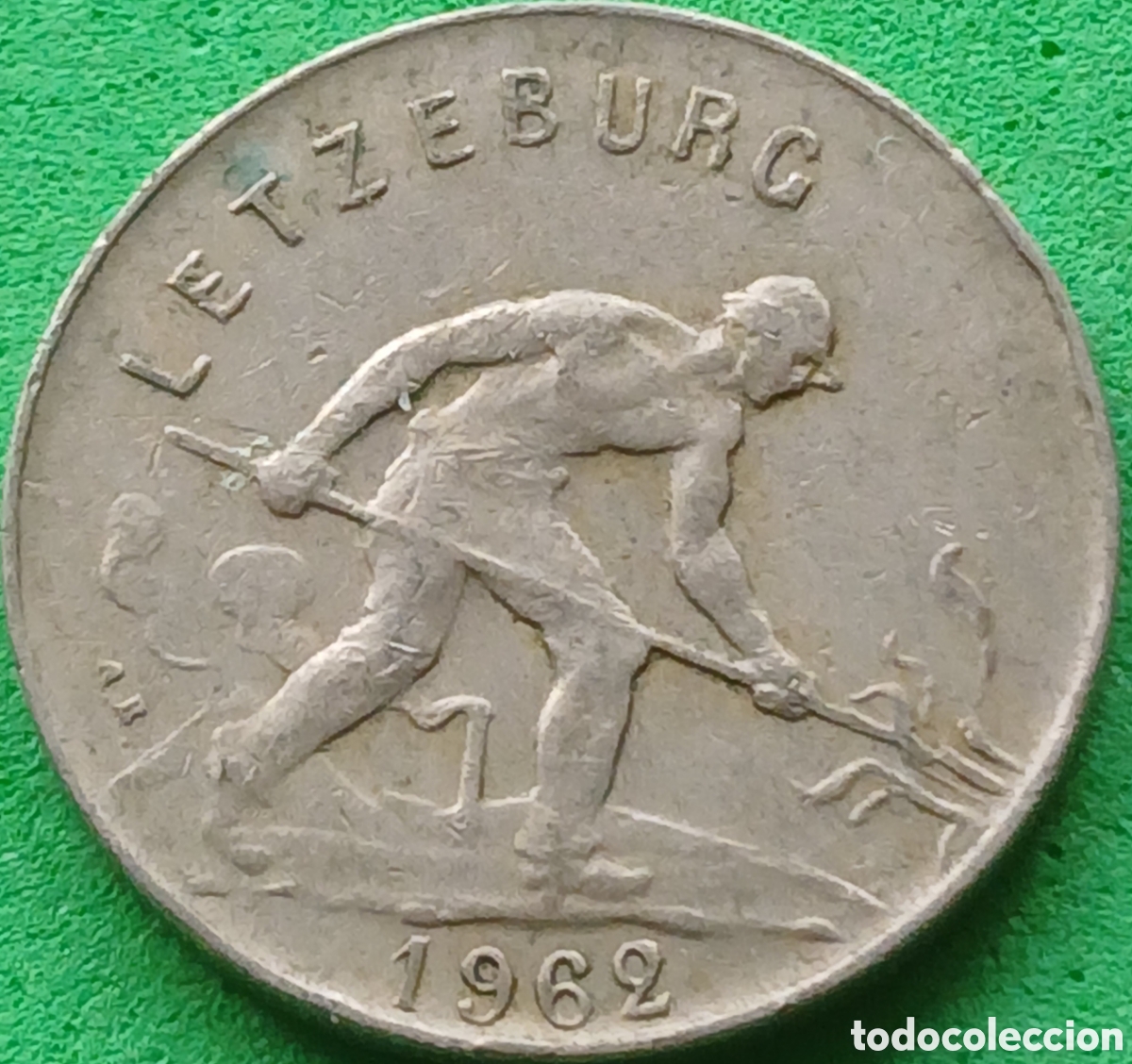 Monedas antiguas de Europa: Luxemburgo 1 franco 1962 km#46.2