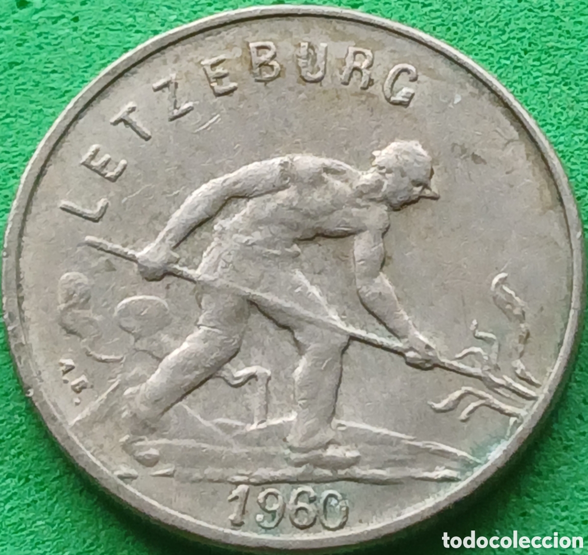 Monedas antiguas de Europa: Luxemburgo 1 franco 1960 km#46.2