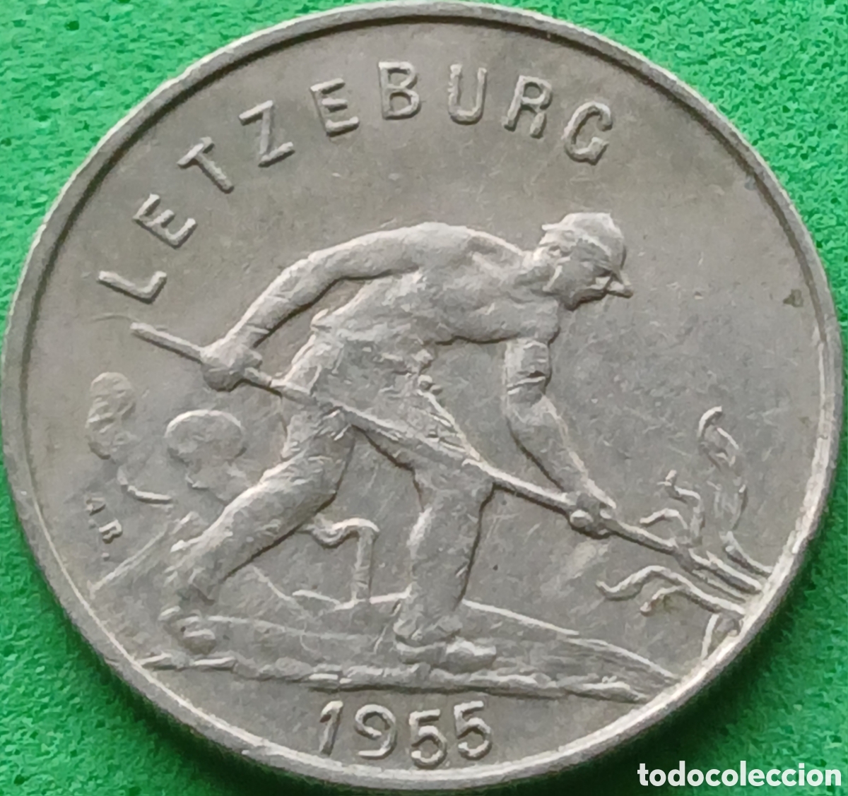 Monedas antiguas de Europa: Luxemburgo 1 franco 1955 km#46.2