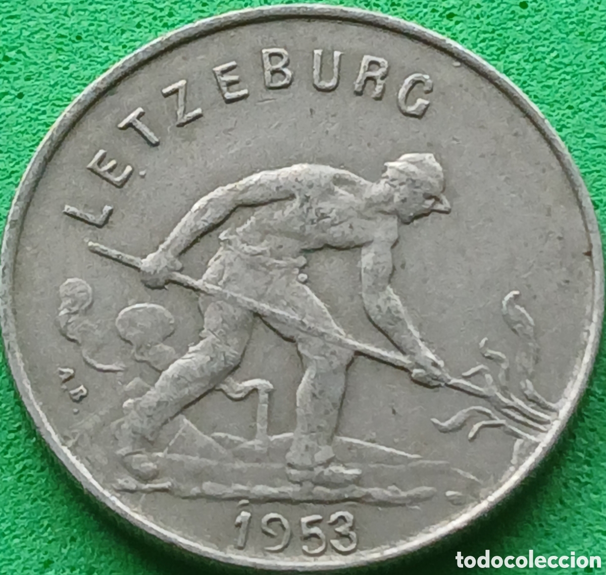 Monedas antiguas de Europa: Luxemburgo 1 franco 1953 km#46.2