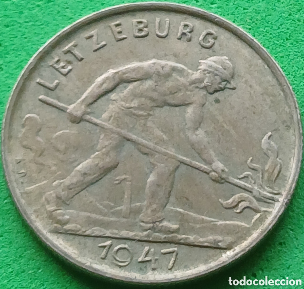 Monedas antiguas de Europa: Luxemburgo 1 franco 1947 km#46.1