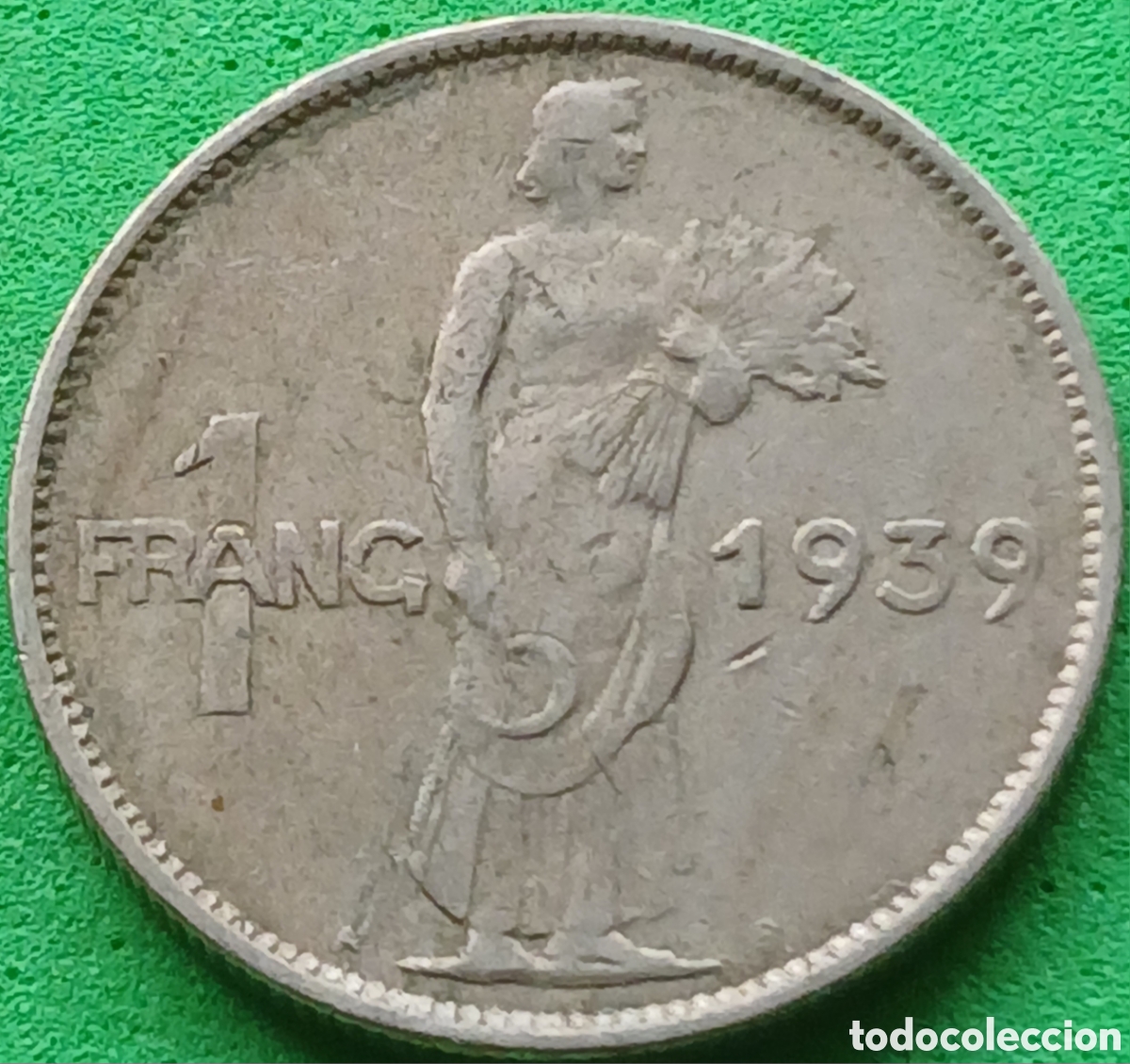 Monedas antiguas de Europa: Luxemburgo 1 franco 1939 km#44