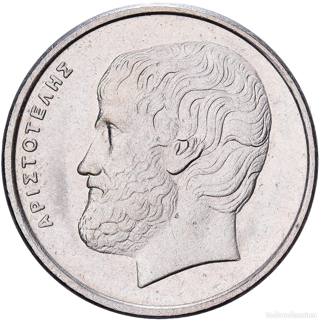 Monedas antiguas de Europa: [#1224570] Grecia, 5 Drachmes, 1990, Cobre - n&iacute;quel, EBC, KM:131