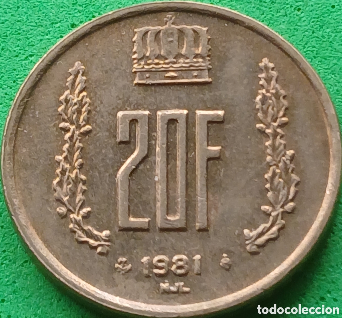 Monedas antiguas de Europa: Luxemburgo 20 francos 1981 km#58