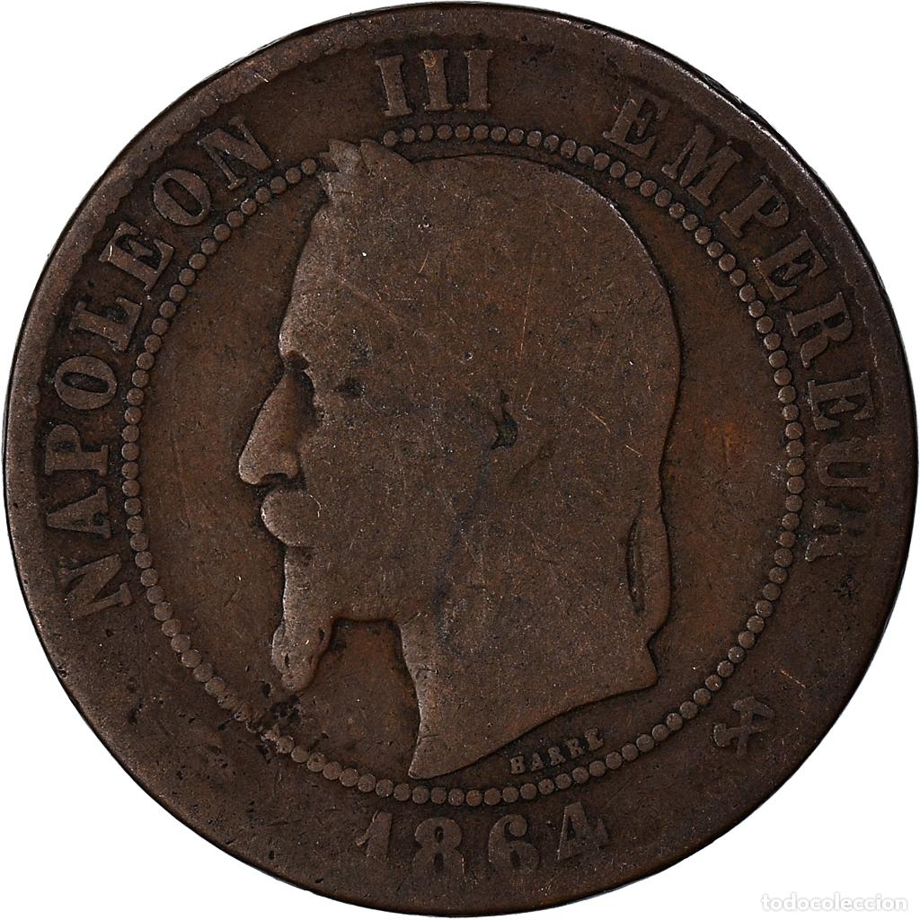 Monedas antiguas de Europa: [#923064] Francia, 10 Centimes, 1864