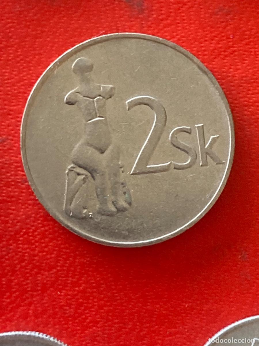 Monedas antiguas de Europa: M&uuml;nze M&uuml;nzen Umlaufm&uuml;nze Slowakei 2 Kronen 1993