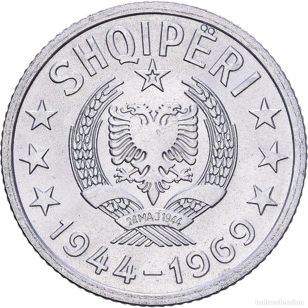 Monedas antiguas de Europa: [#1224604] Albania, 5 Qindarka, 1969, Aluminio, SC+, KM:44