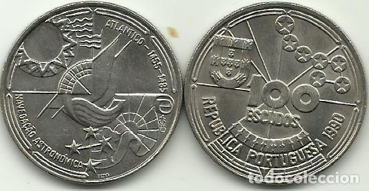 Monedas antiguas de Europa: REBAJAS - PORTUGAL - 100 ESCUDOS - 1990 - NAVEGA&Ccedil;&Atilde;O ASTRONOMICA - FOTOS