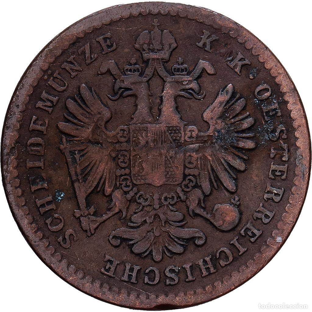 Monedas antiguas de Europa: [#1224622] Austria, Franz Joseph I, Kreuzer, 1862, Cobre, BC+, KM:2186