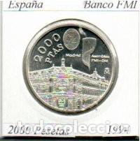 Monedas antiguas de Europa: ESPA&Ntilde;A 1994 (1), 2000 PESETAS, BANCO FMI, AG