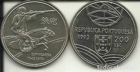 Monedas antiguas de Europa: REBAJAS - PORTUGAL - 200 ESCUDOS - 1993 - TEPPO A PRIMEIRA ESPINGARDA ( 1543) - FOTOS