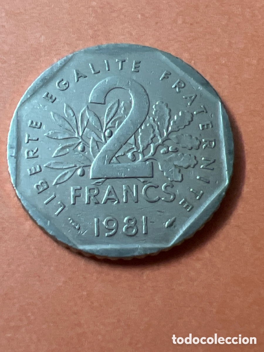 Monedas antiguas de Europa: C298. MONEDA FRANCIA 2 FRANCS FRANCOS 1981.