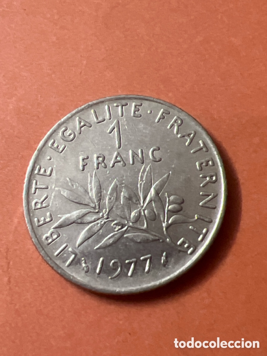 Monedas antiguas de Europa: C589. MONEDA FRANCIA - 1 FRANCO - 1977
