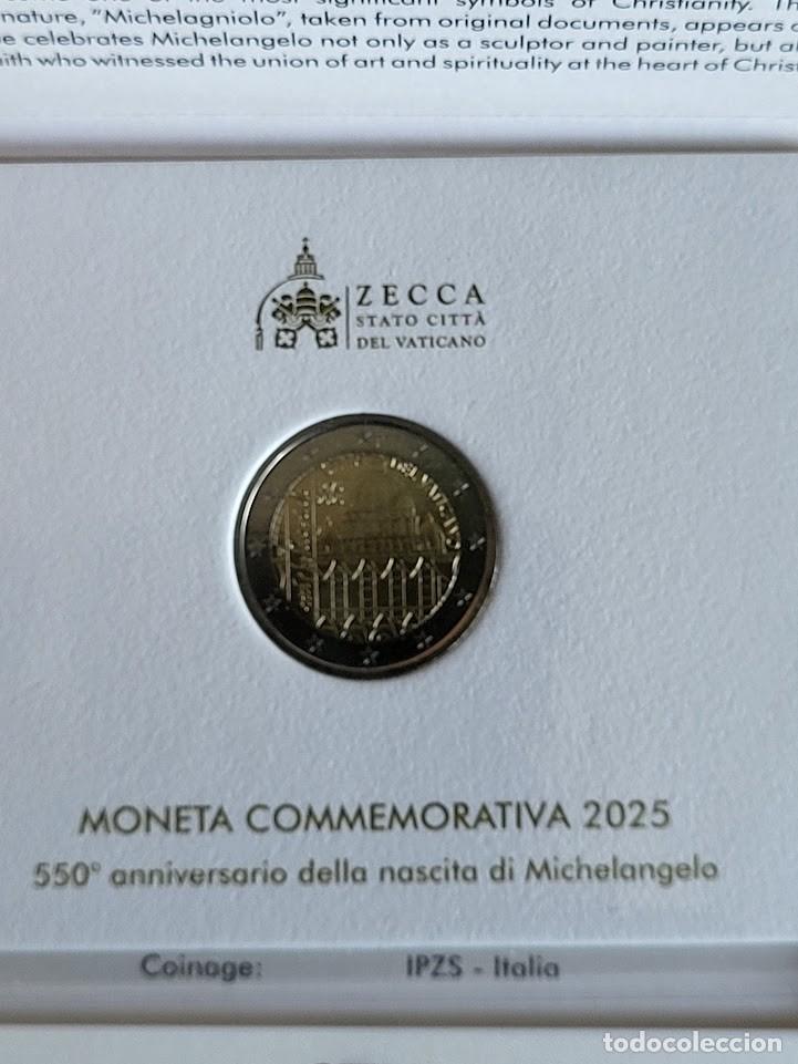 Old Coins of Europe: Vaticano 2&euro; 2025 Miguel &Aacute;ngel Cartera