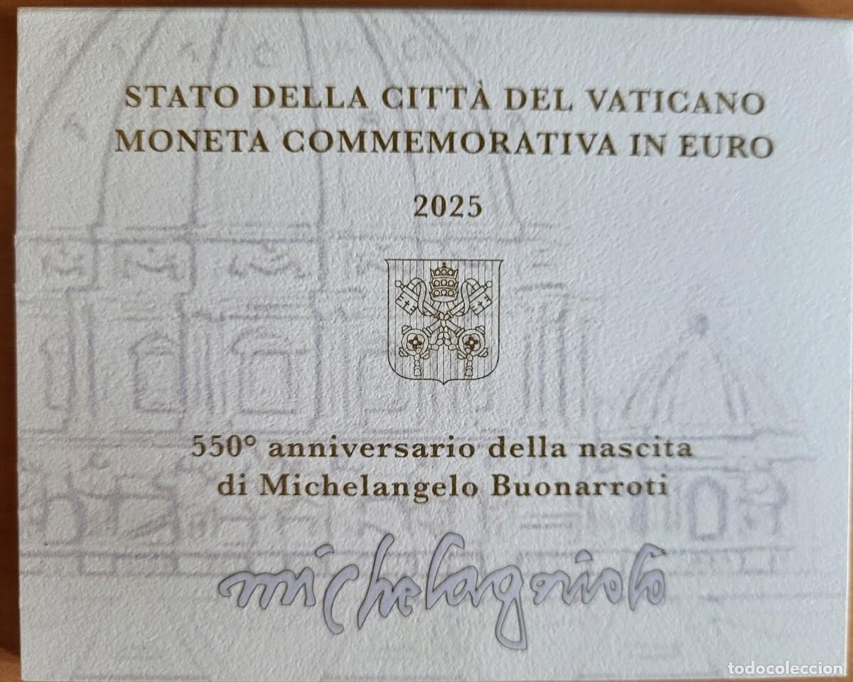 Monedas antiguas de Europa: Cartera Vaticano 2&euro; 2025 Miguel &Aacute;ngel FDC
