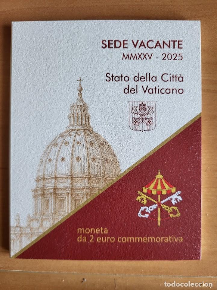 Monedas antiguas de Europa: Cartera Vaticano 2&euro; Vaticano 2025 A&ntilde;o Santo Sede Vacante FDC