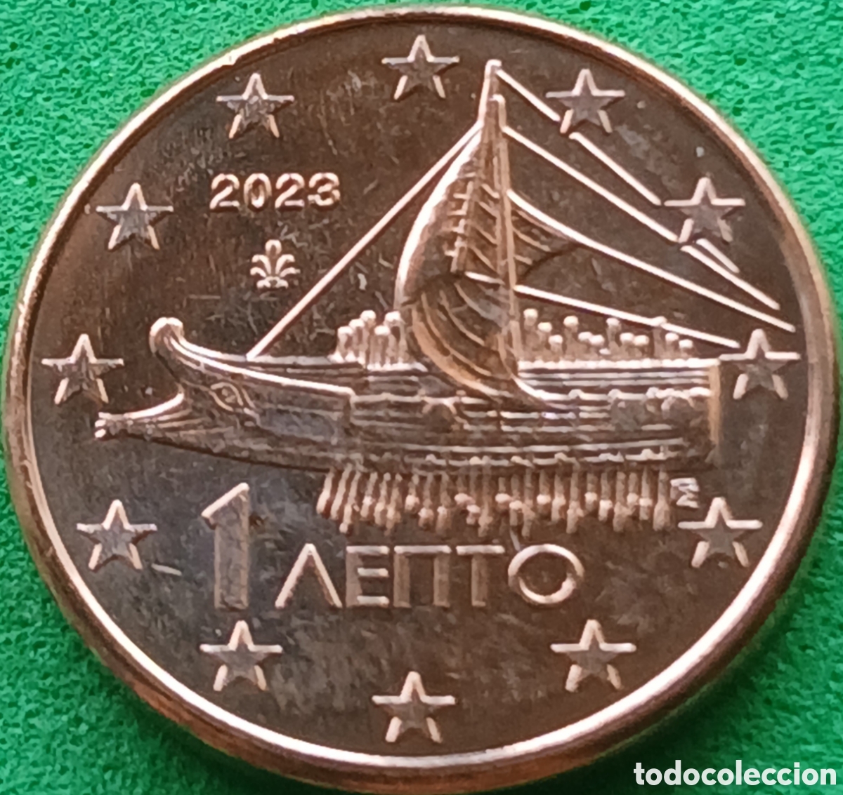 Monedas antiguas de Europa: Grecia 1 c&eacute;ntimo 2023 km#181 poco com&uacute;n