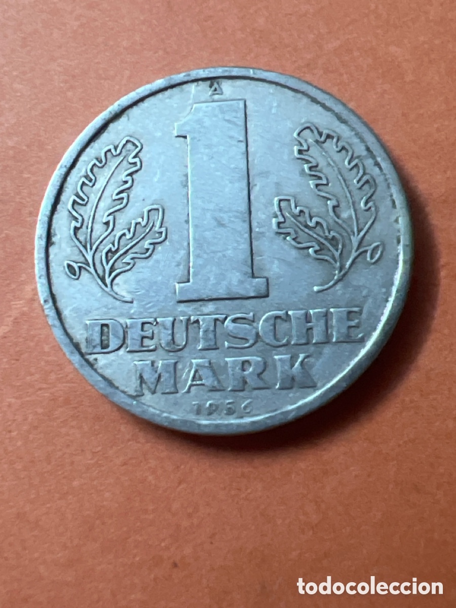 Monedas antiguas de Europa: C555. 1 UN MARCO DEUTSCHE MARK ALEMANIA ORIENTAL 1956