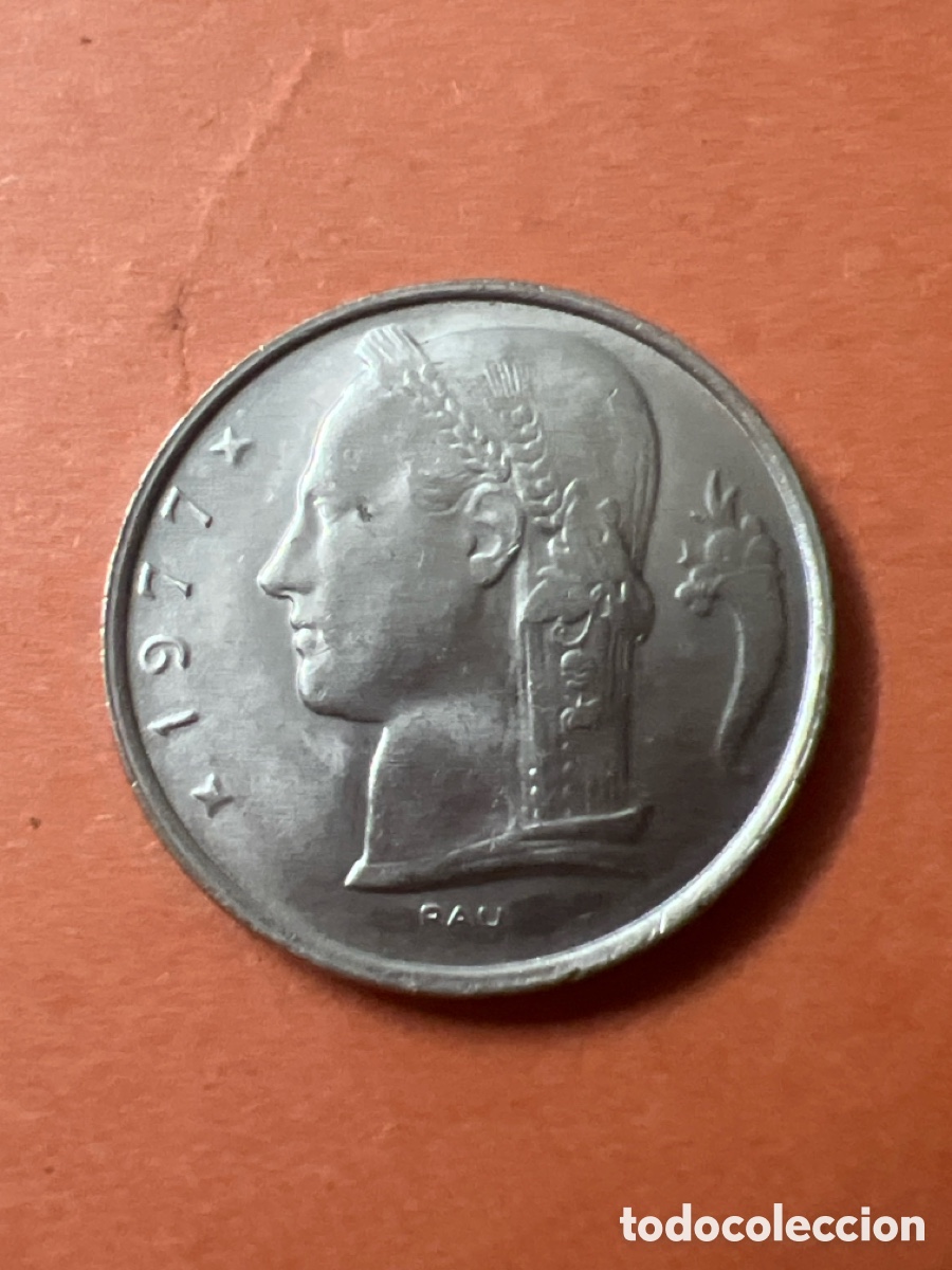 Monedas antiguas de Europa: C563. Belgica 5 Francos Leyenda En Holandes BELGIE 1977
