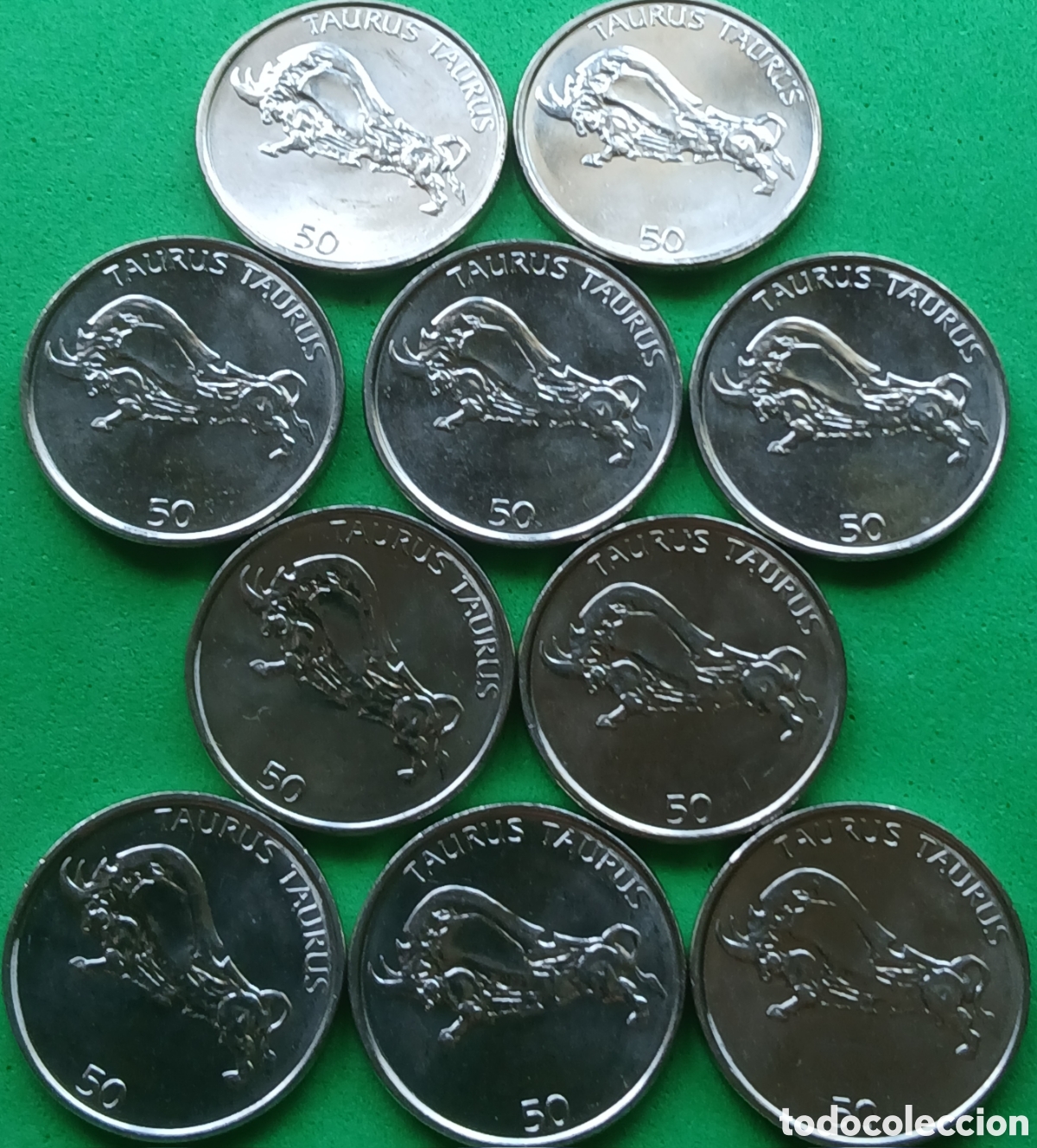 Monedas antiguas de Europa: Eslovenia 20 tolarjev 2005 x 10 monedas. Km#52