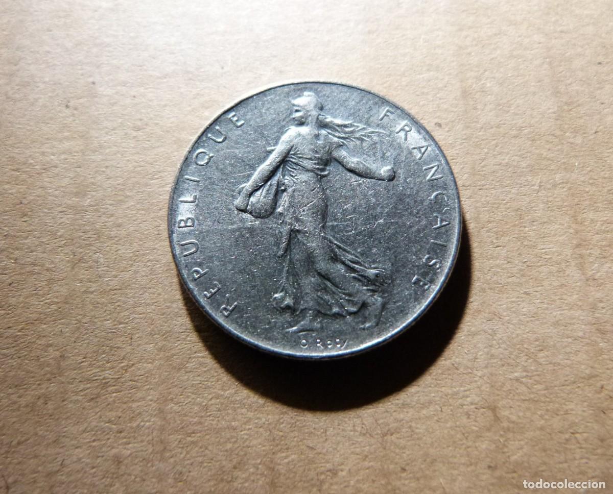 Monedas antiguas de Europa: Moneda un Franco Francia 1 Franc Republique Fran&ccedil;aise 1974