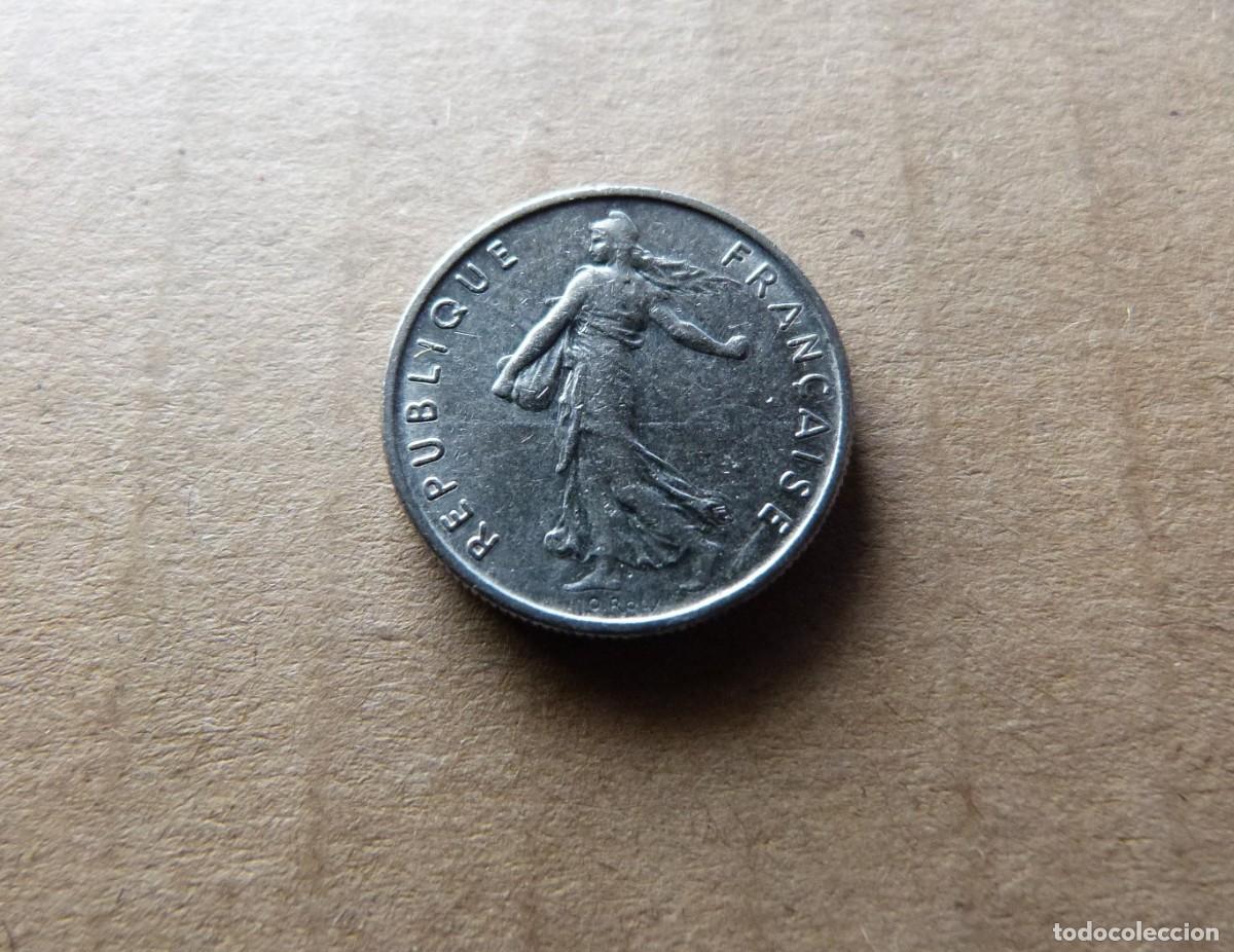 Monedas antiguas de Europa: Moneda medio Franco Francia 1/2 Franc Republique Fran&ccedil;aise 1968