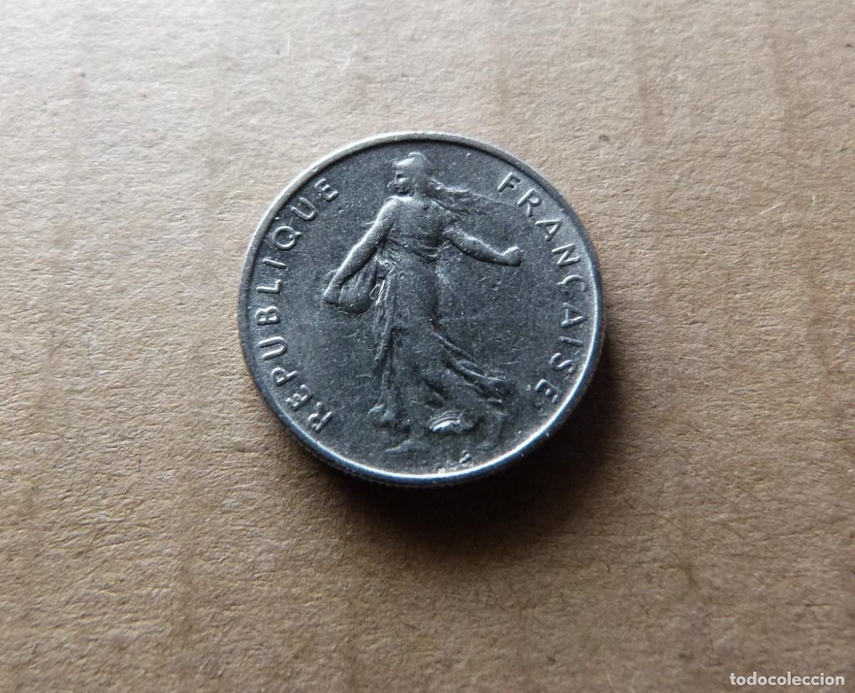 Monedas antiguas de Europa: Moneda medio Franco Francia 1/2 Franc Republique Fran&ccedil;aise 1970