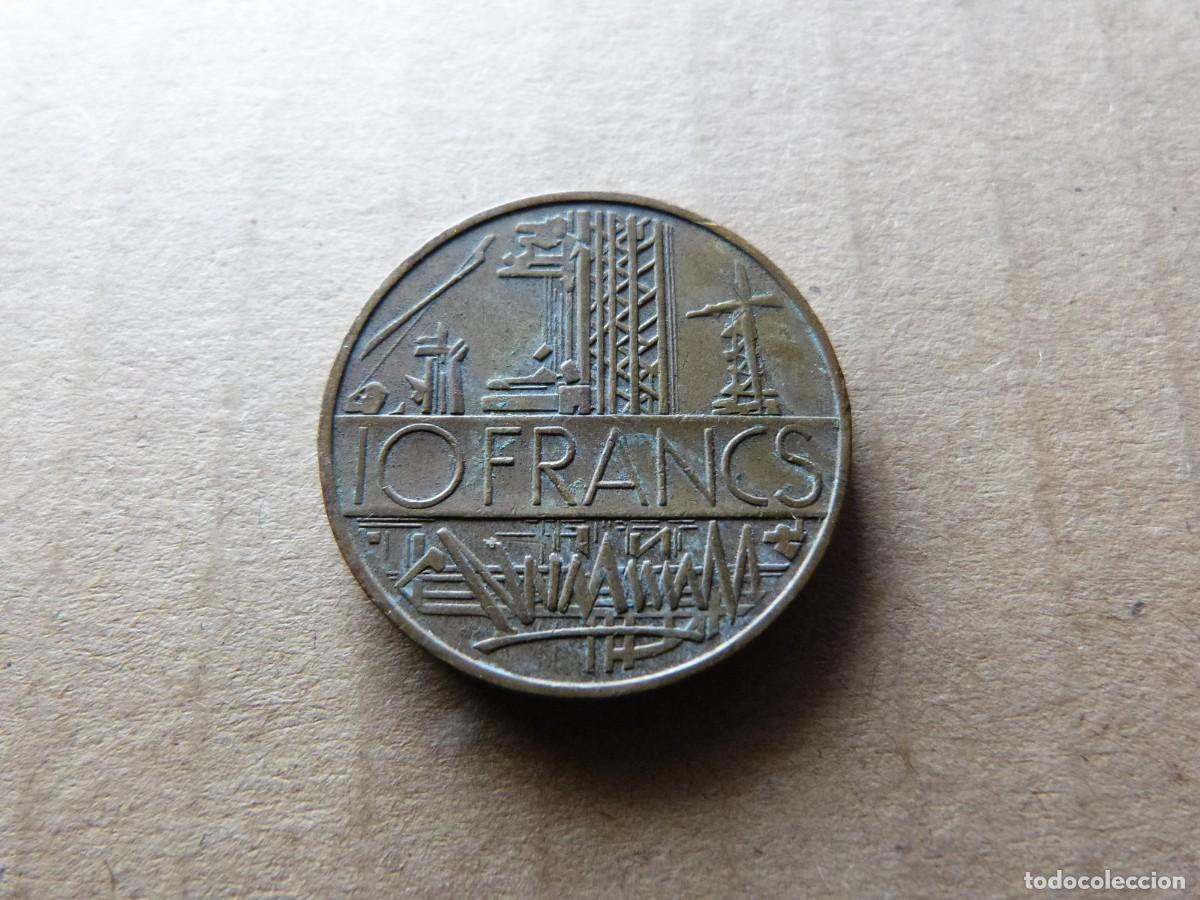 Monedas antiguas de Europa: Moneda diez Francos Francia 10 Francs Republique Fran&ccedil;aise 1979