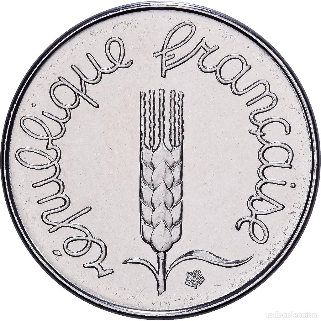 Monedas antiguas de Europa: [#1545847] Francia, 1 Centime, &Eacute;pi, 1977, MDP, Acero inoxidable, FDC, Gadoury:91