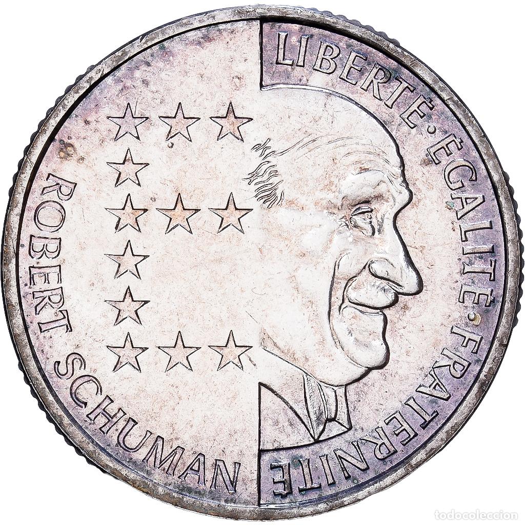 Monedas antiguas de Europa: [#1545818] Francia, 10 Francs, Robert Schuman, 1986, MDP, Plata, FDC, Gadoury:825