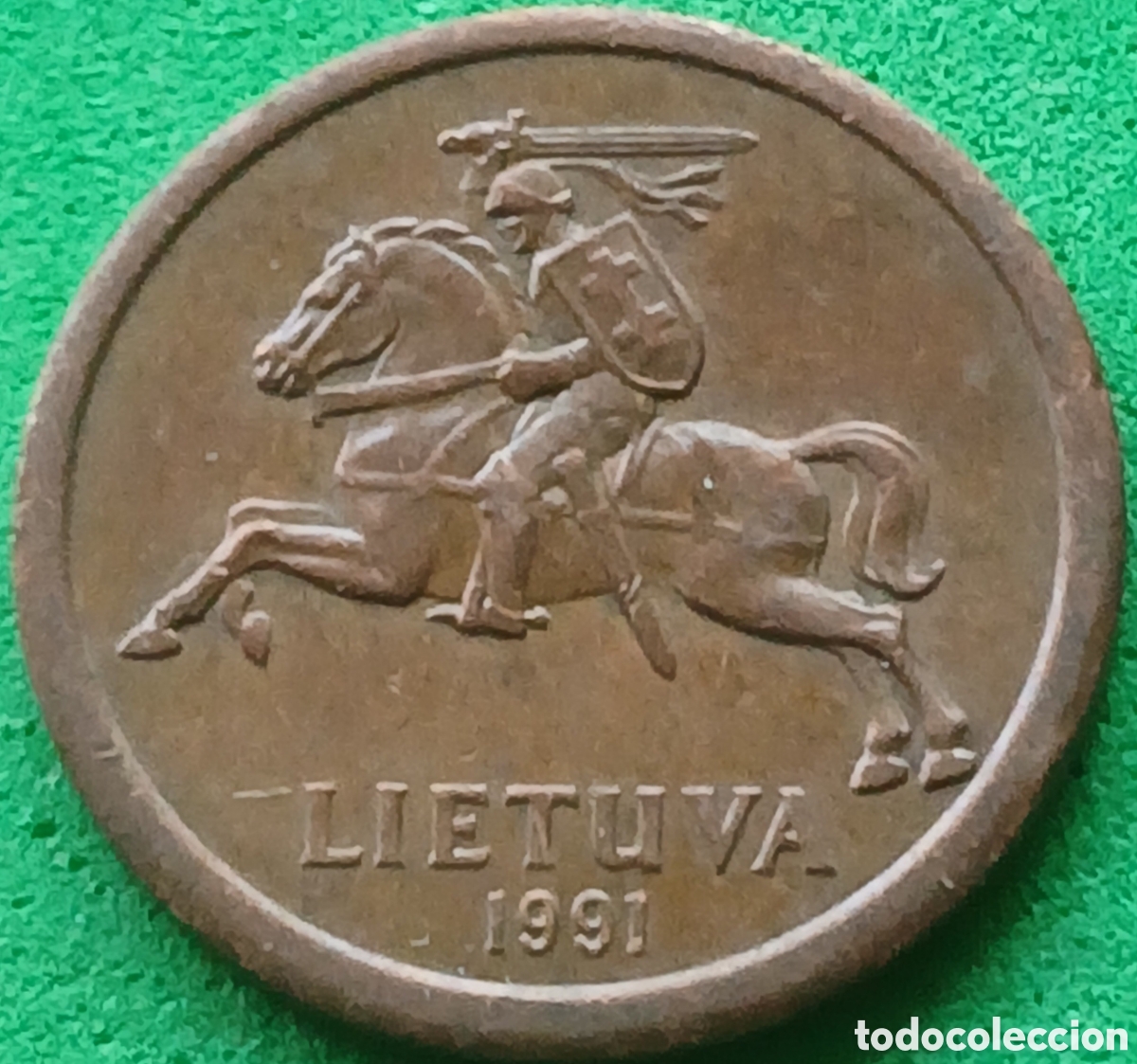 Monedas antiguas de Europa: Lituania 10 centu 1991 km#88