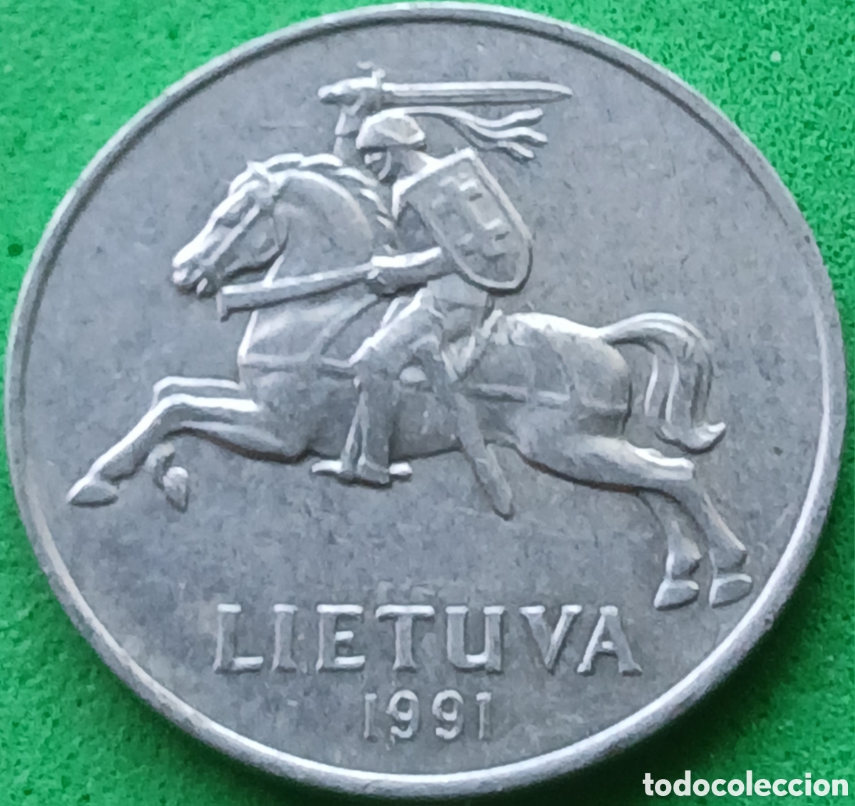 Monedas antiguas de Europa: Lituania 2 centai 1991 km#86