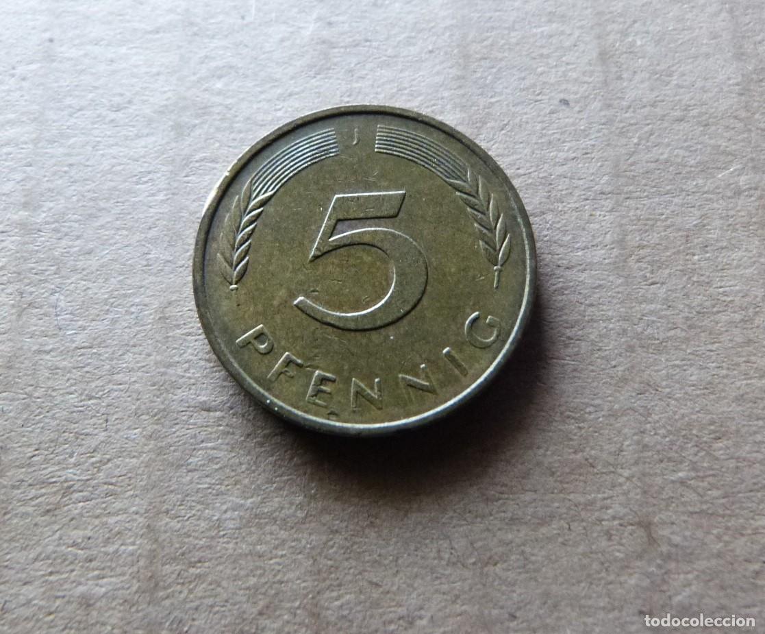 Monedas antiguas de Europa: Moneda de 5 cinco Peniques 5 Pfennig Bundesrepublik Deutschland A&ntilde;o 1978 Republica Federal Alemania