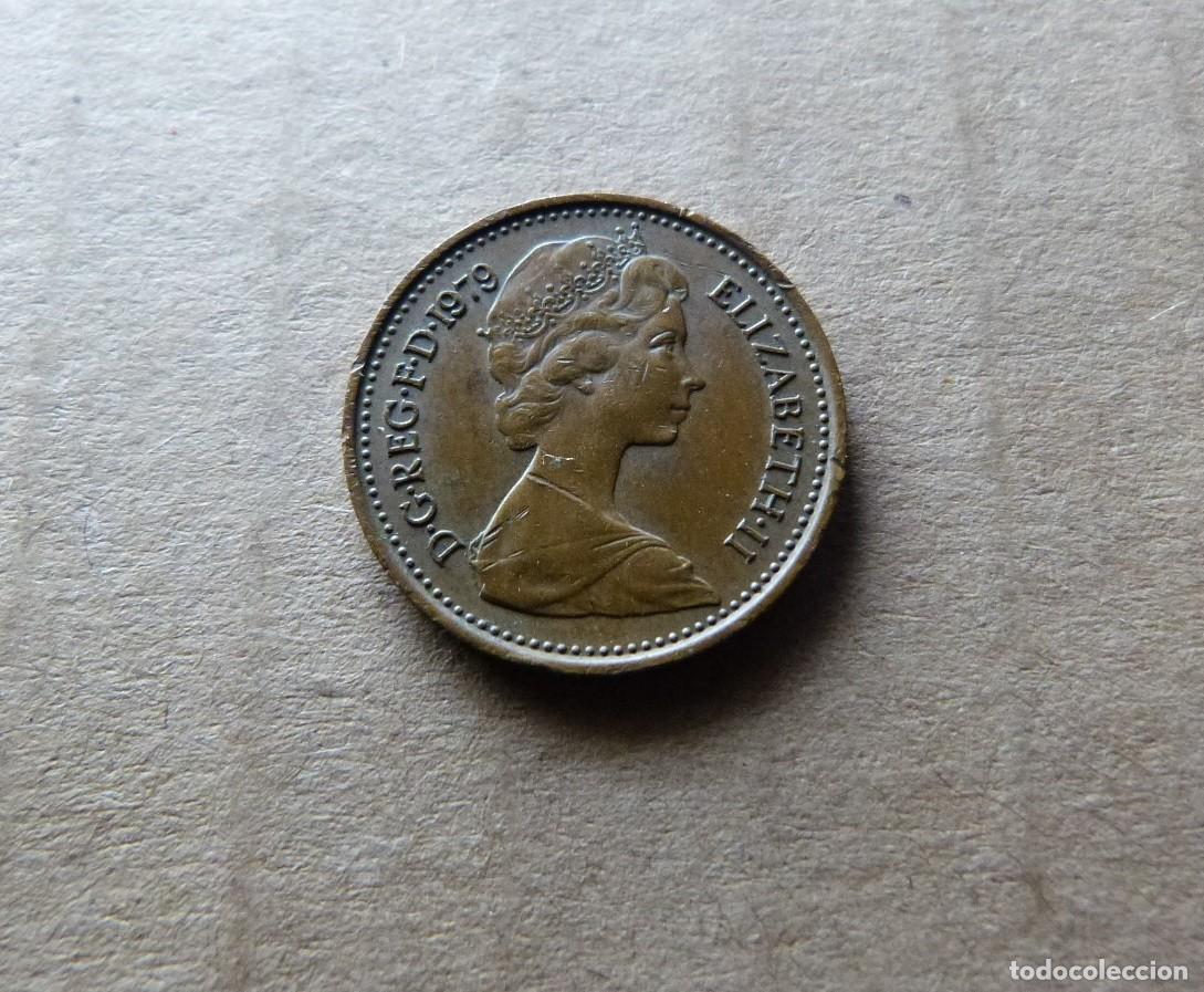 Monedas antiguas de Europa: Moneda de 1/2 medio penique Inglaterra Elizabeth II Gran Breta&ntilde;a Reino Unido 1979