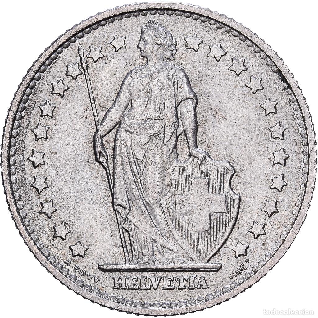 Monedas antiguas de Europa: [#1545857] Suiza, 1 Franc, Helvetia, 1968, Bern, Cupronickel, SC, KM:24a