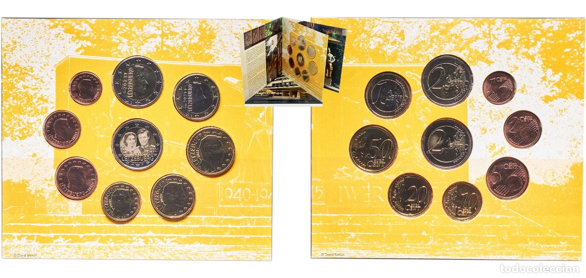 Monedas antiguas de Europa: Luxembourg 2021 Euro Set with 9 coins- Henri I (Marriage of Grand Duke Henri - hologram version) BU