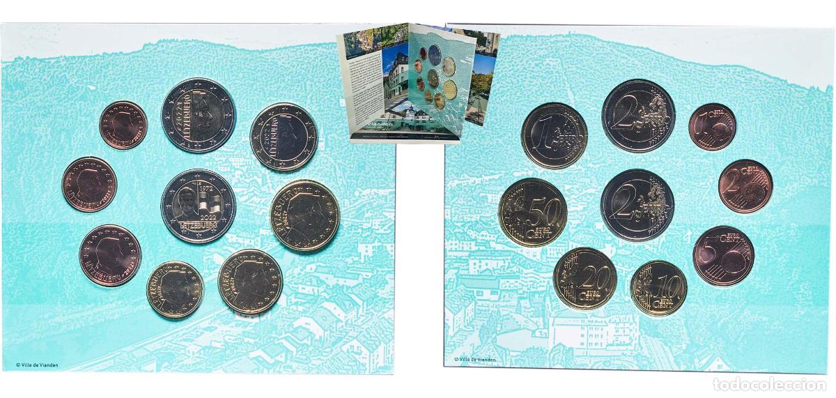 Monedas antiguas de Europa: Luxembourg 2022 Euro Set with 9 coins - Henri I (Flag of Luxembourg) BU