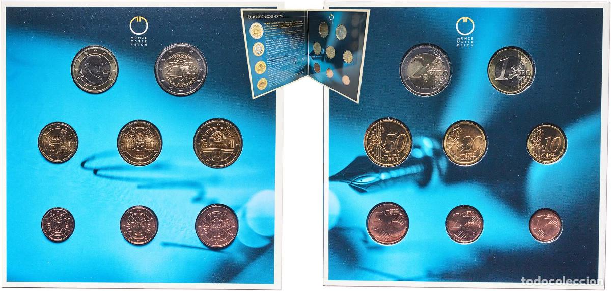Monedas antiguas de Europa: Austria Second Republic 2007 Euro Set with 8 coins (Treaty of Rome) BU