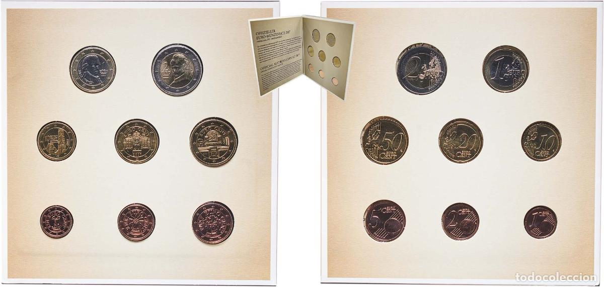 Monedas antiguas de Europa: Austria Second Republic 2017 Euro Set with 8 coins (2nd map) BU