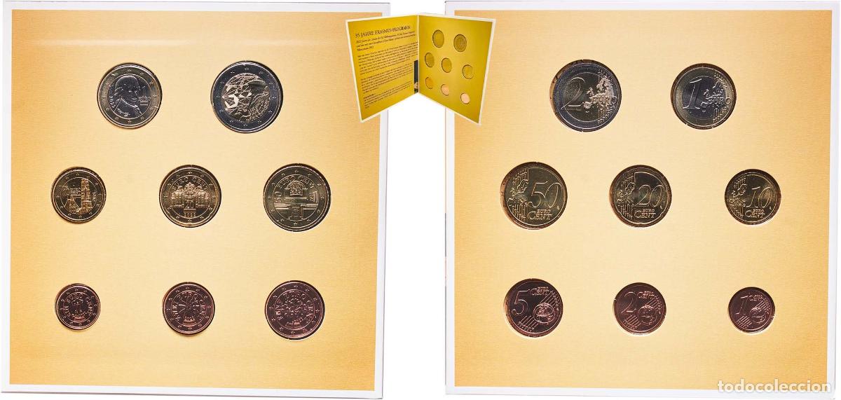 Monedas antiguas de Europa: Luxembourg 2022 Euro Set with 8 coins - Henri I (Erasmus Programme) BU