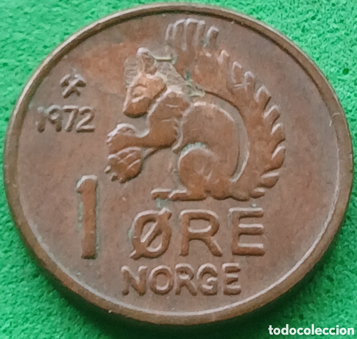 Moedas antigas da Europa: Noruega 1 ore 1972 km#403